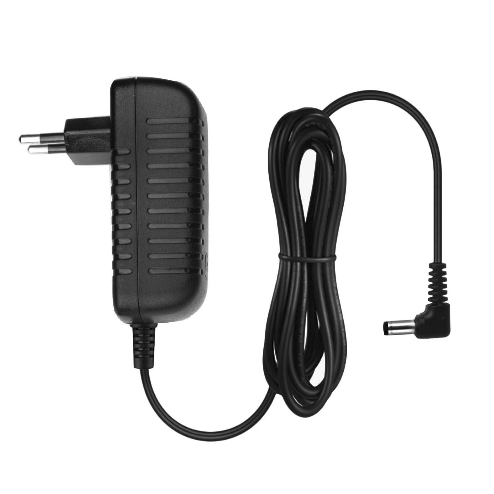 myVolts EU 9V DC 0.6A C-ve 2.1/2.5 x 5.5 x 12 angled tip - 2