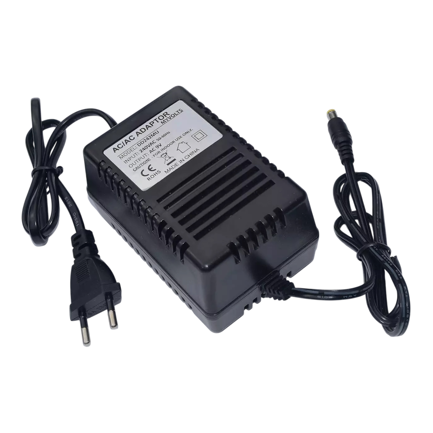 myVolts 9V EU AC/AC nätdel för Alesis (9V AC, 1.5A)