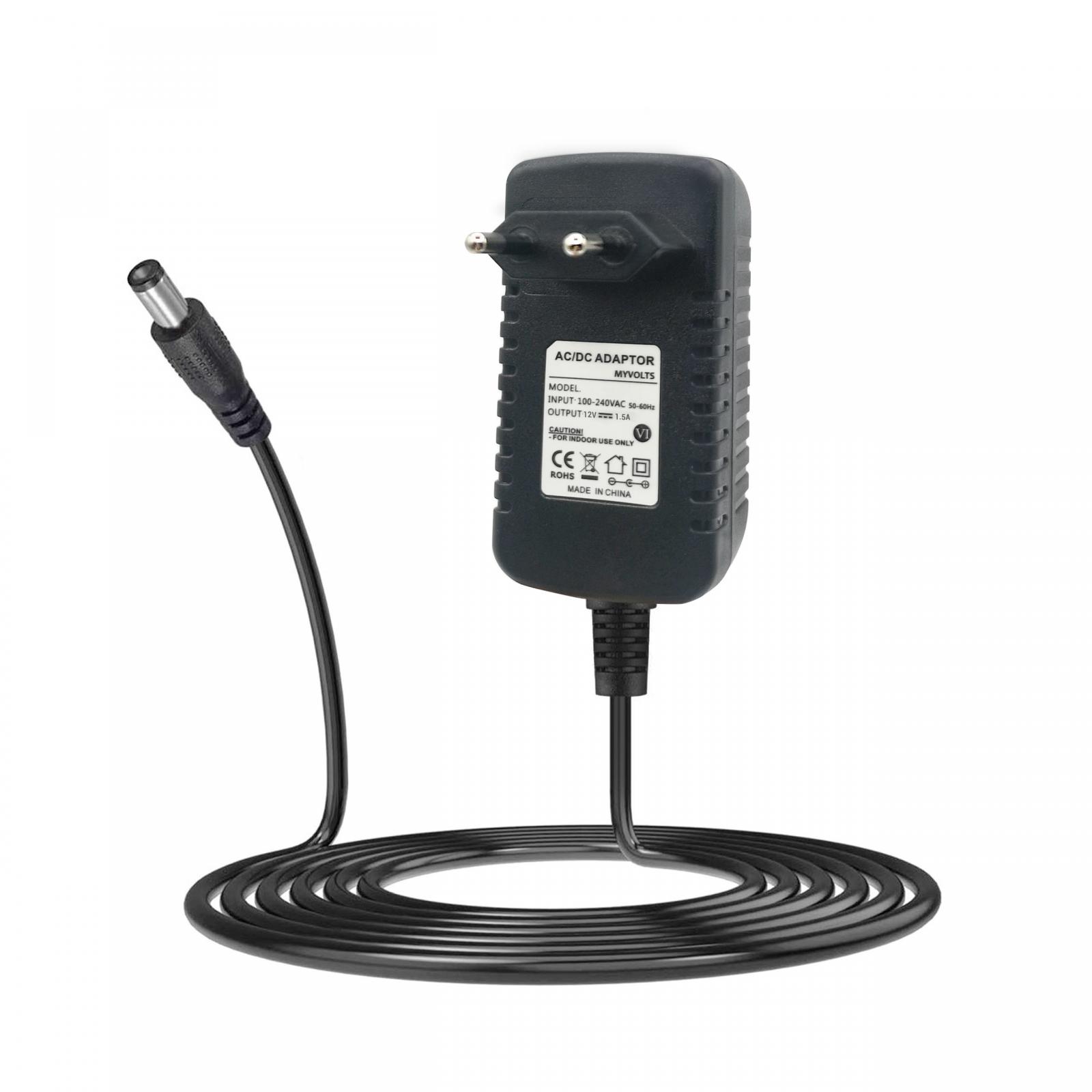 myVolts 12V EU power supply for synths (12V 1.5A, centre positive, 5.5/2.1mm)