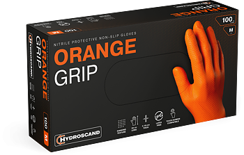 Nitrilhandske Orange grip