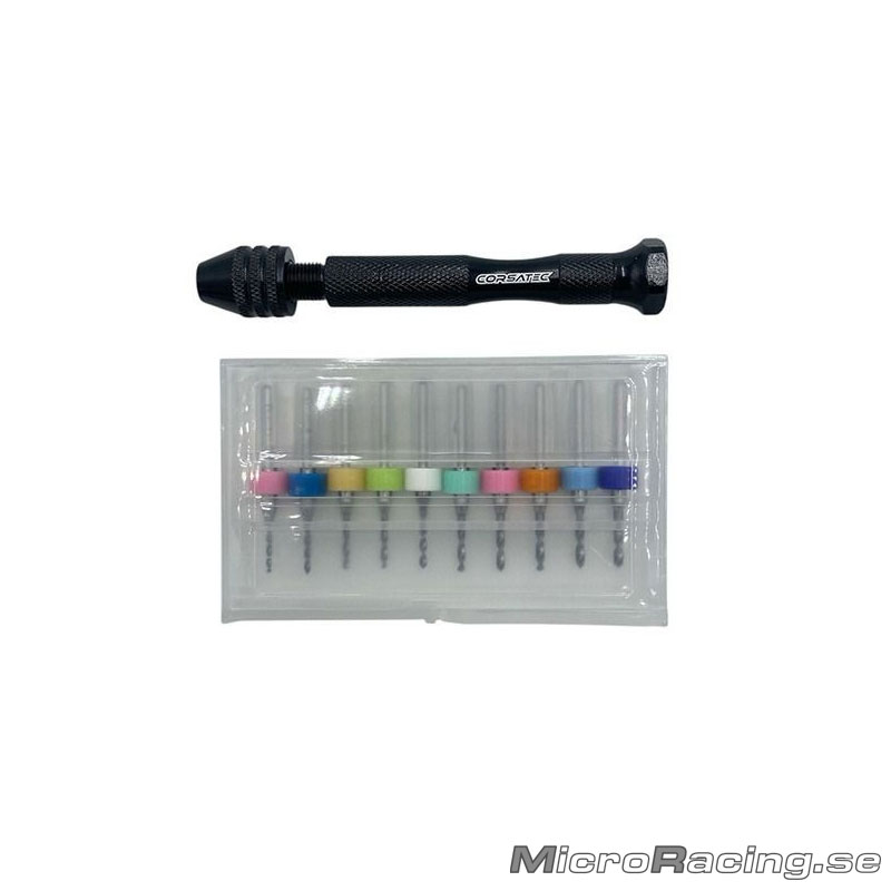 CORSATEC - Kolvborrsats 1.1-2mm, 10 borr