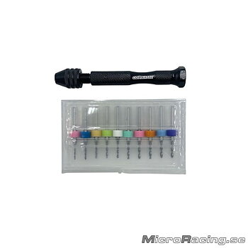 CORSATEC - Precision Shock Piston drill 1.1-2mm, 10 bits