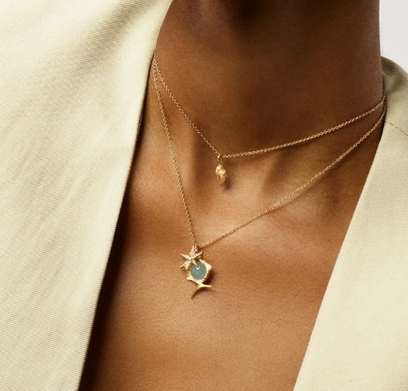 Young Fish Pendant Aquamarine - 2