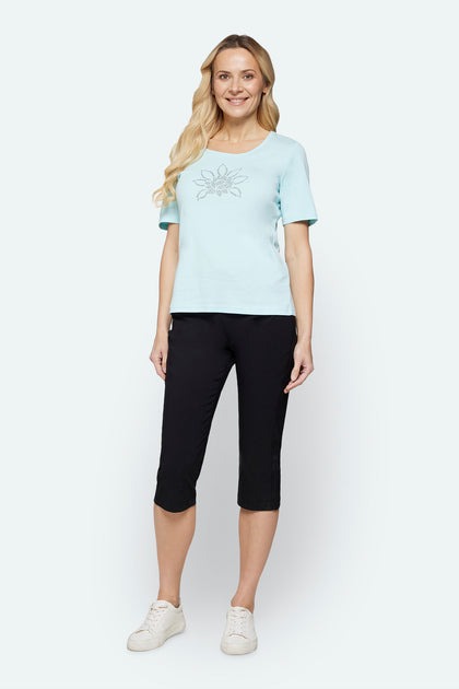 Capri Pants Bred Linning - Black - Signature