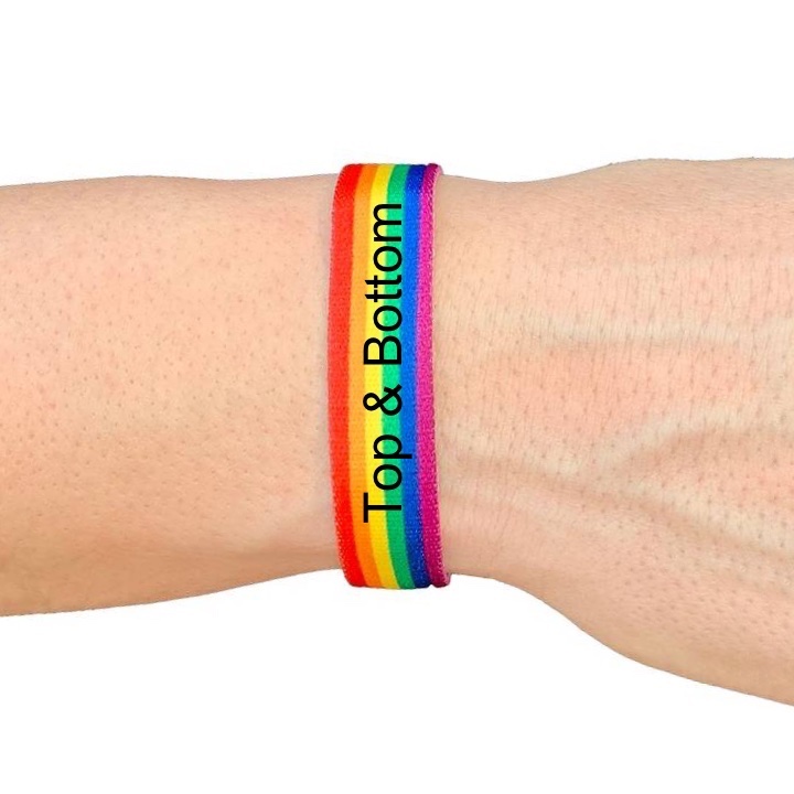 Pride textile bracelet Top & Bottom - 4