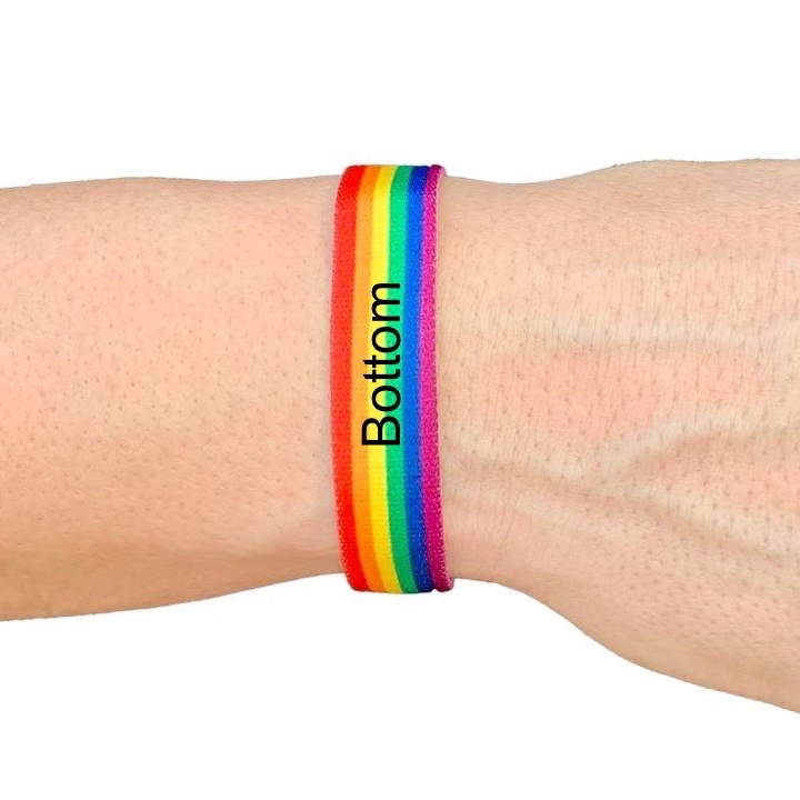 Pride textile bracelet Top & Bottom - 2