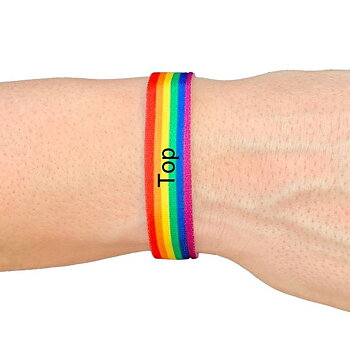 Pride textile bracelet Top & Bottom