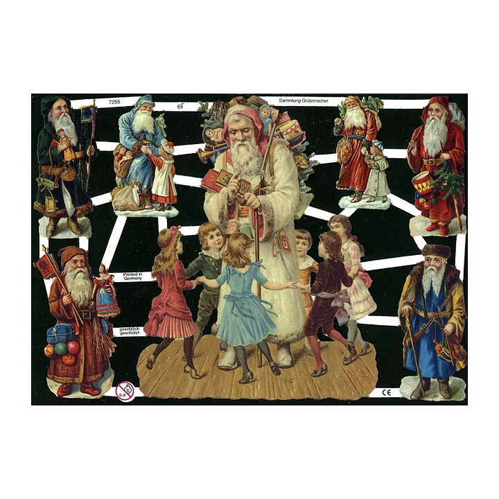 Bookmarks Second Hand - Santas and Children Vintage EF7255