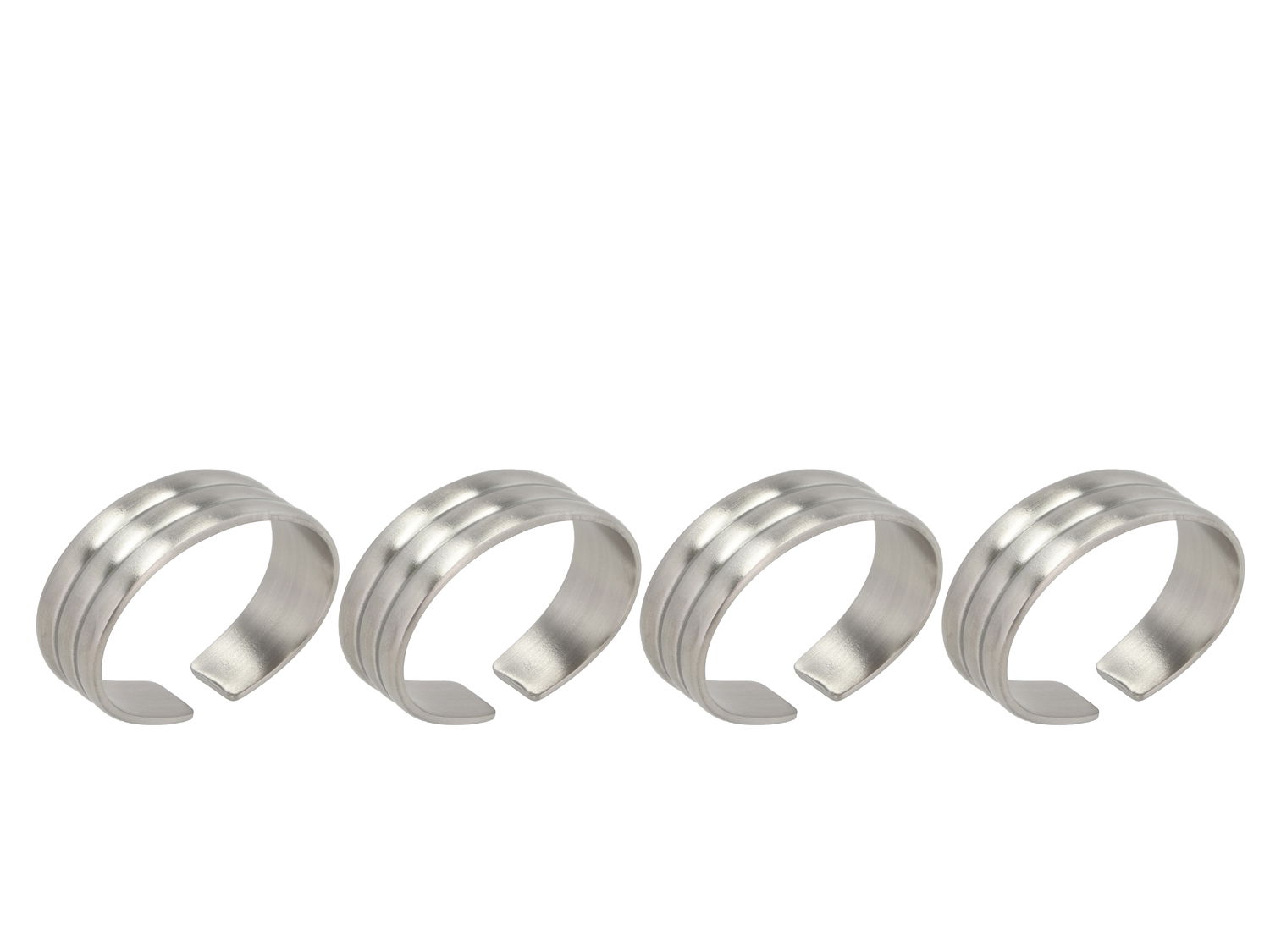 Gense Thebe Servettring Diameter 4,3 cm 4 st Matt rostfritt stål