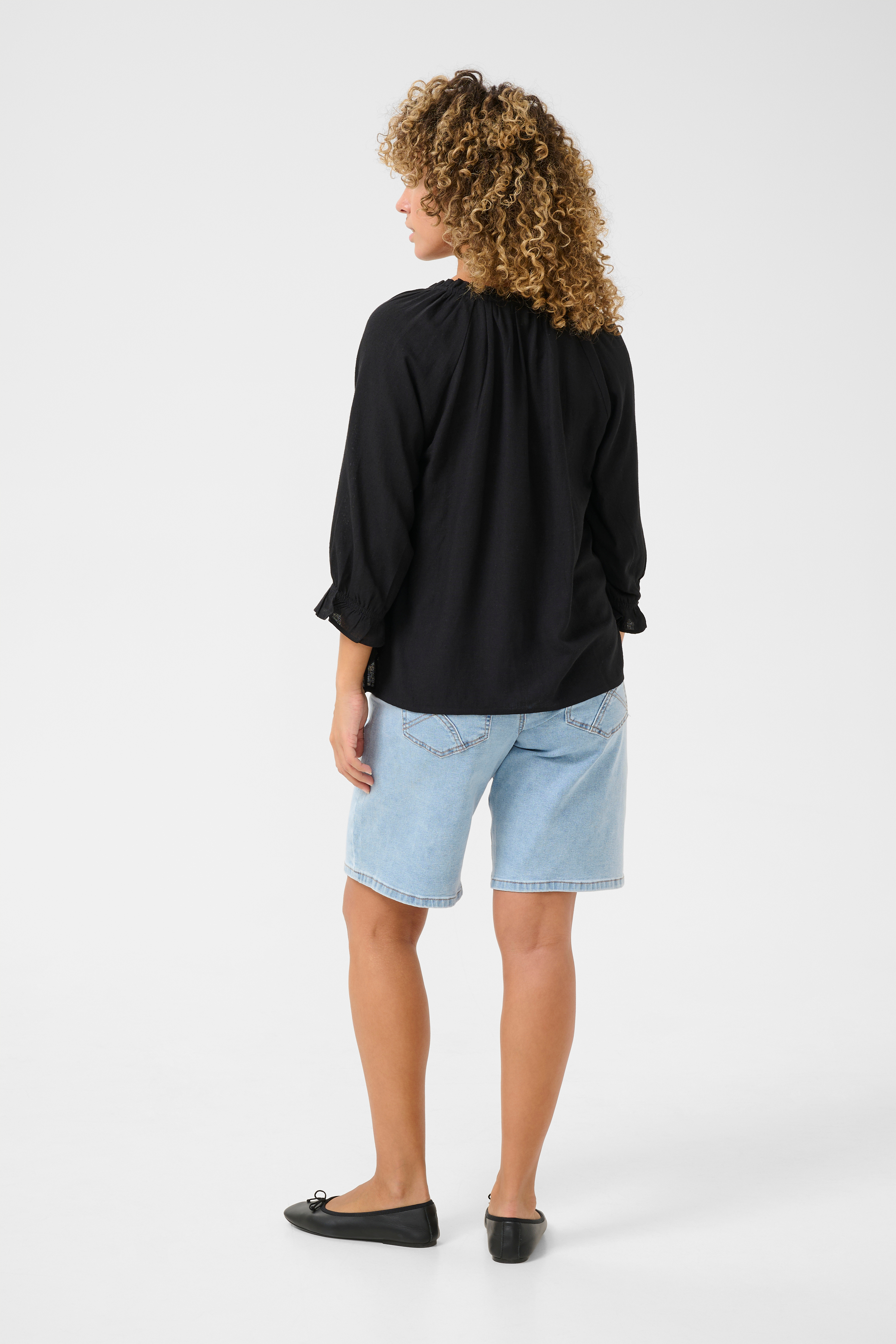 CRVENTA BLOUSE - BLACK -  CREAM - 5