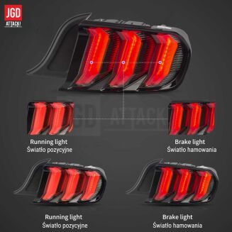 VLAND Bakljus – Klara Linser – Sats (FORD MUSTANG 2015–2023) - 2
