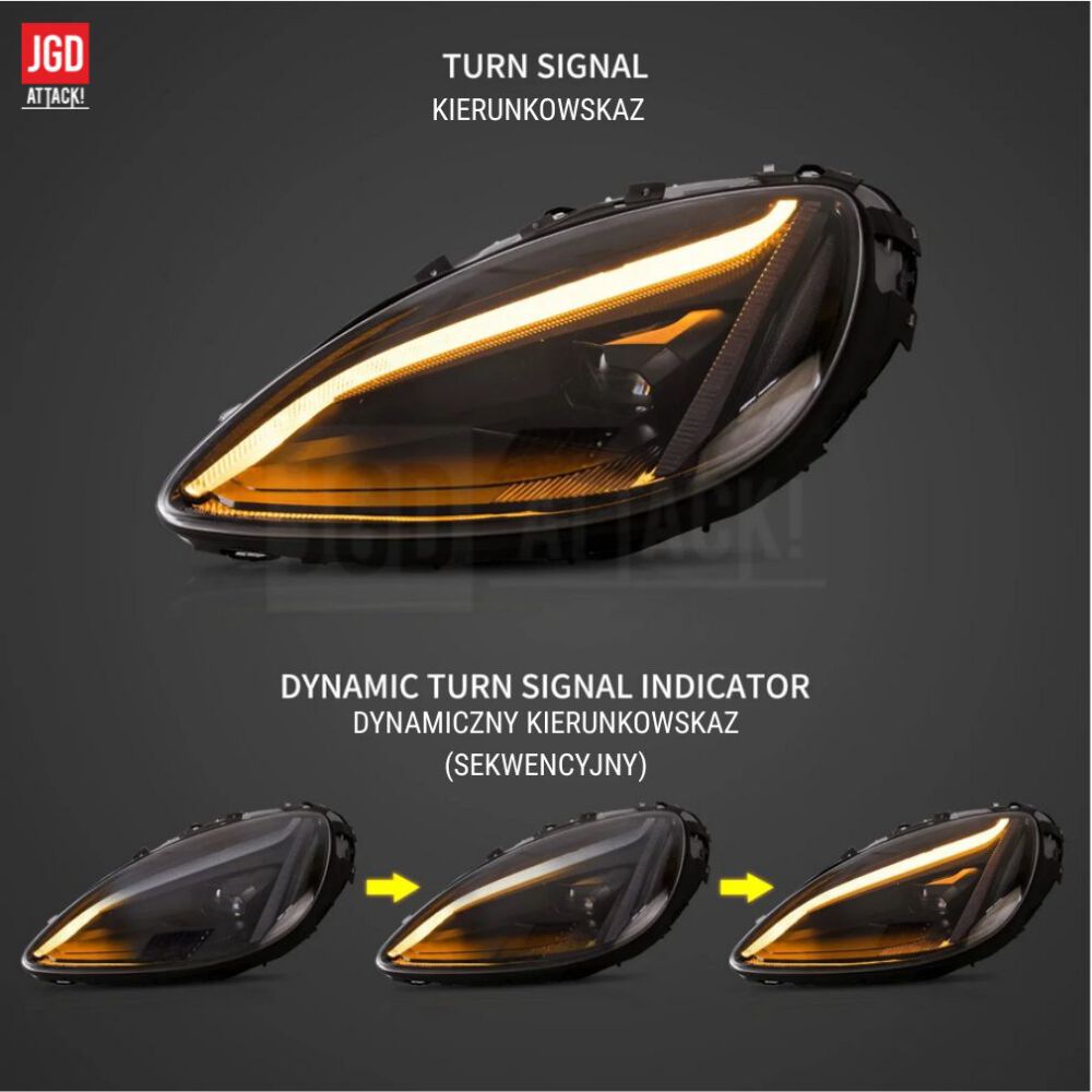 Full-LED Strålkastare – Sats (CHEVROLET CORVETTE C6 2006–2013) - 3