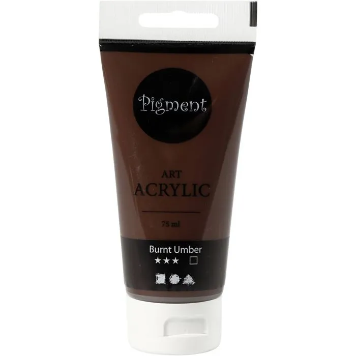 Akrylfärg  75ml/flaska - 18