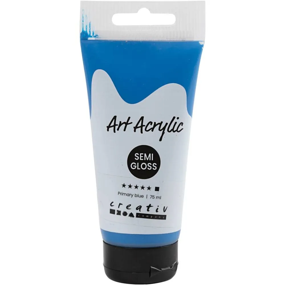Akrylfärg  75ml/flaska - 12