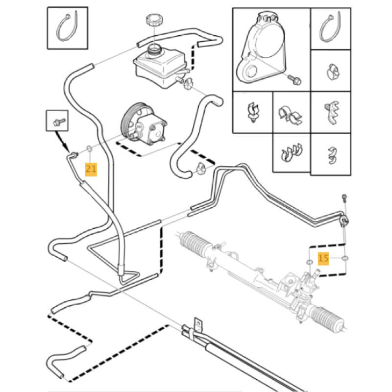 O-ring Power steering Volvo (10) - 2
