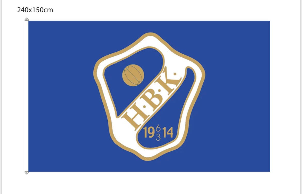 HBK Flagga till flaggstång 240x150 (HBK Övrigt)