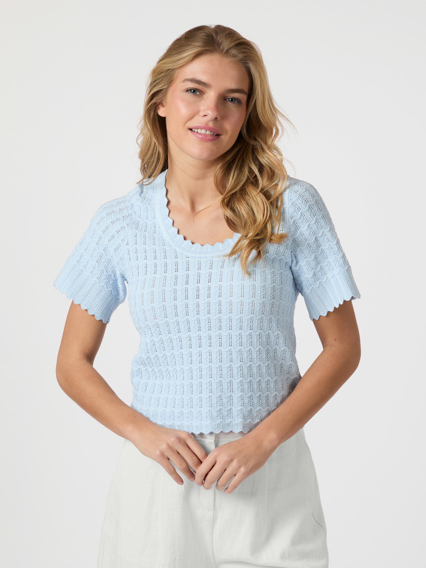 Neo Noir Meiko Solid Knit Blouse - 3