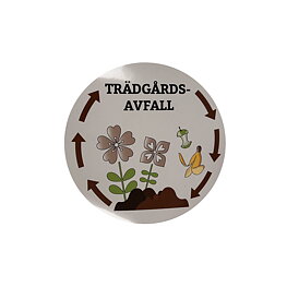 Miljödekal Trädgårdsavfall