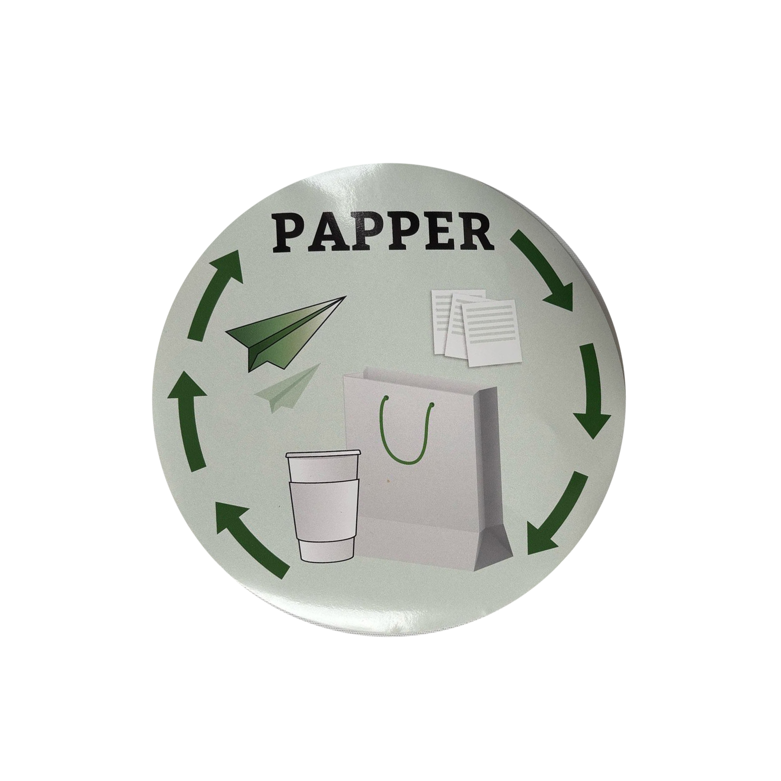 Miljödekal Papper