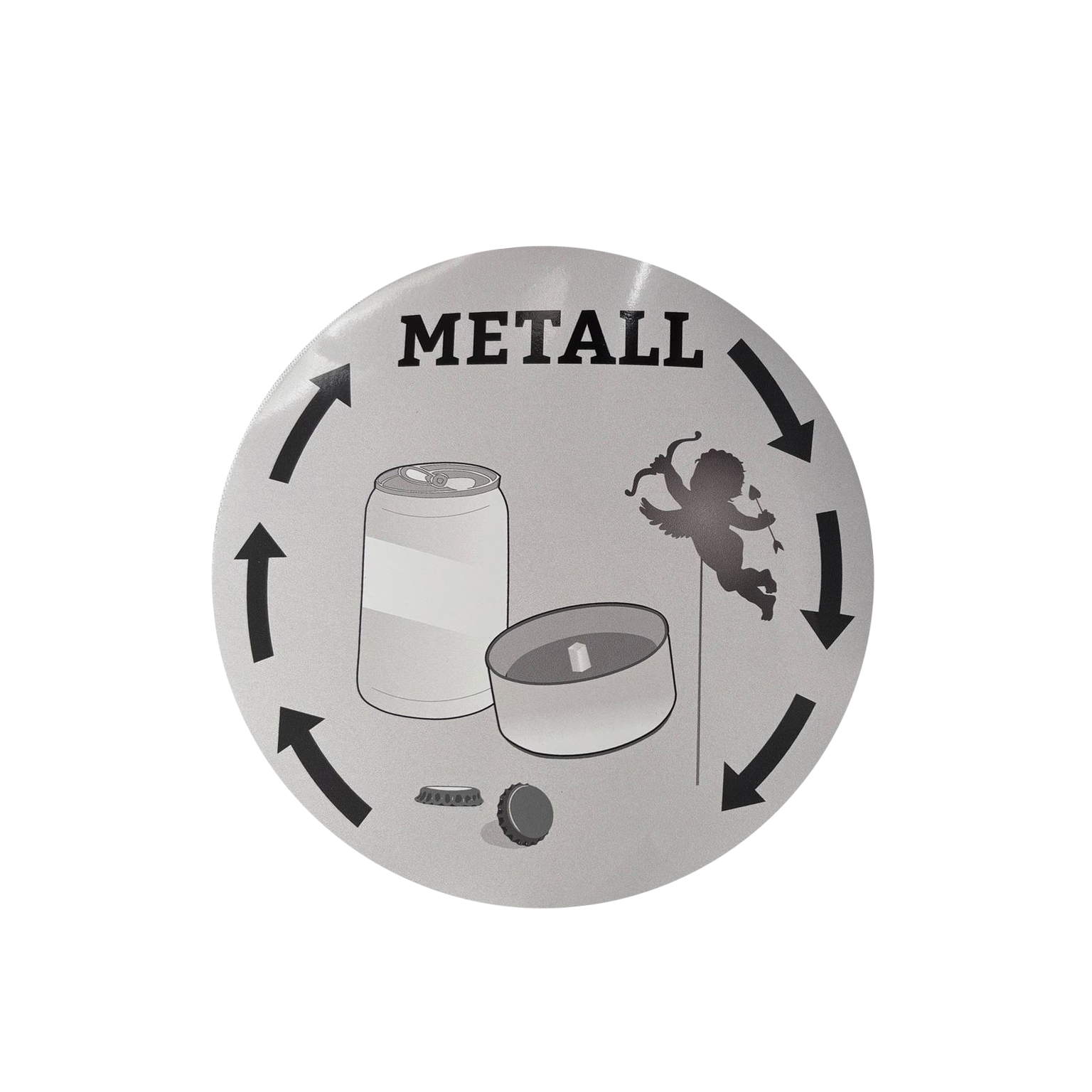 Miljödekal Metall