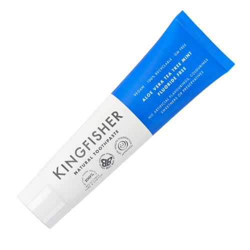Tandkräm Kingfisher utan fluor med Aloe & Tea Tree Mint 100ml