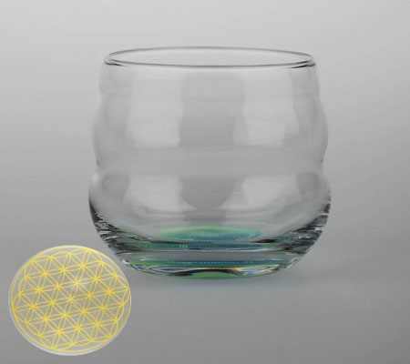 Glas med livets blomma 250 ml