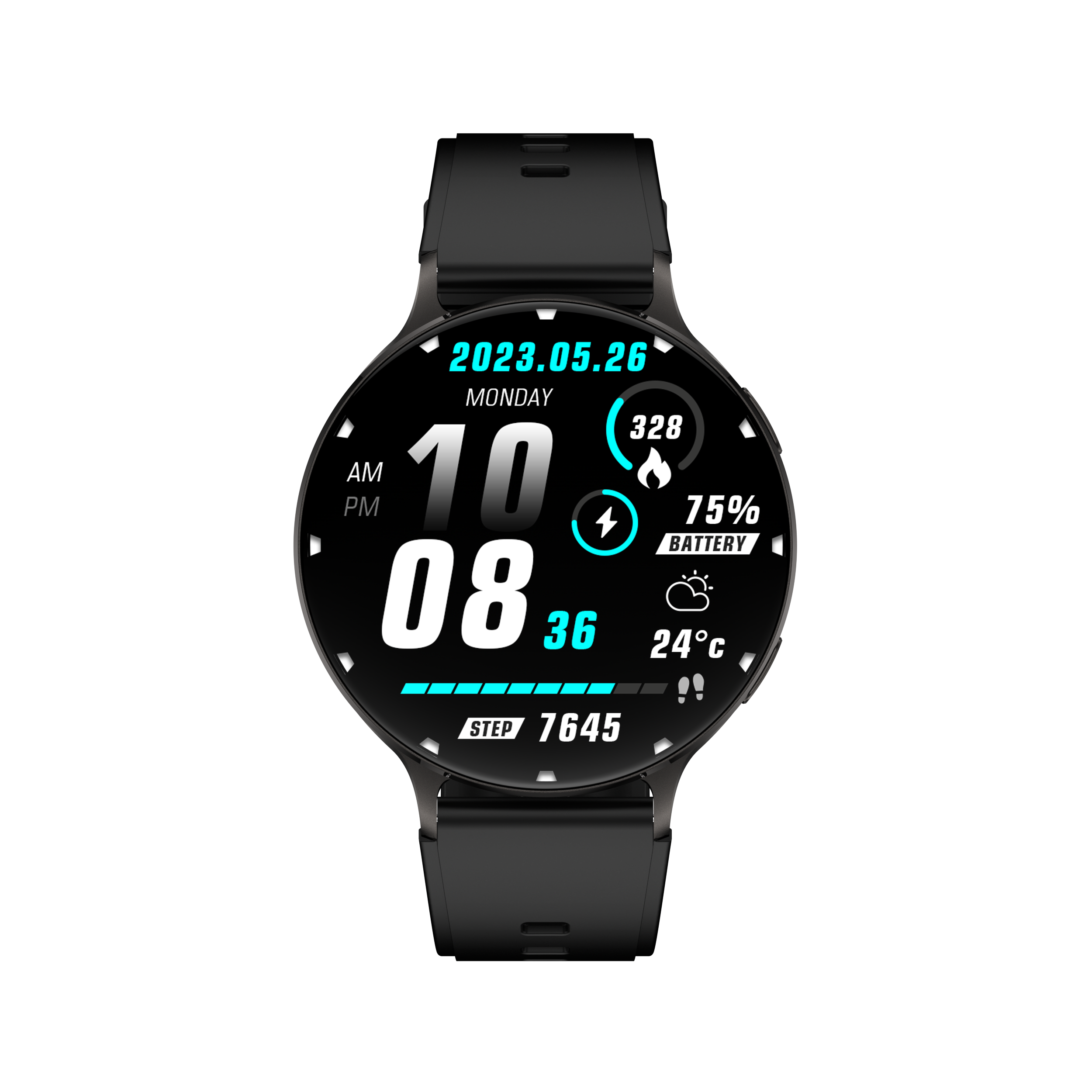 Philippe Palmer Smart Watch LP78 AMOLED Ultra Thin Black - 14