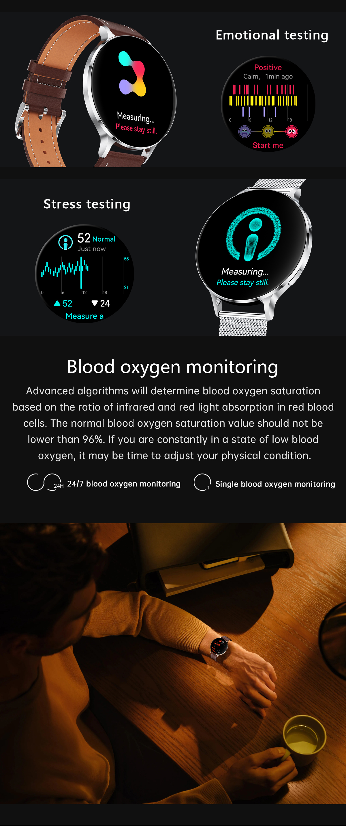Philippe Palmer Smart Watch LP78 AMOLED Ultra Thin Black - 42