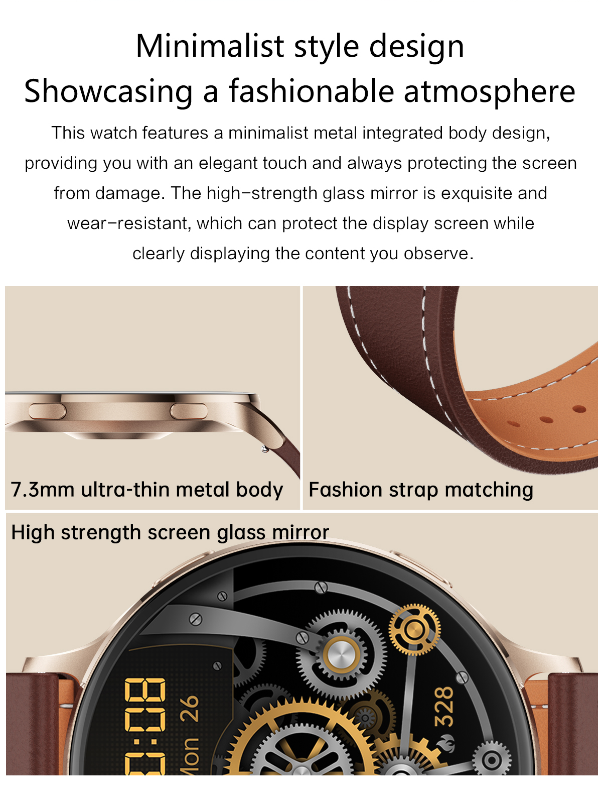 Philippe Palmer Smart Watch LP78 AMOLED Ultra Thin Black - 28