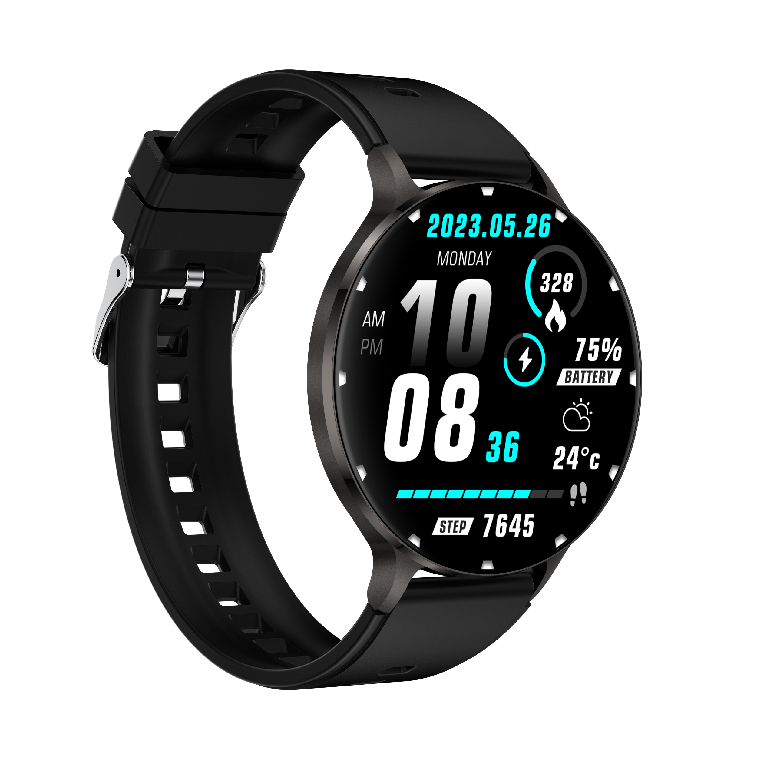 Philippe Palmer Smart Watch LP78 AMOLED Ultra Thin Black - 7