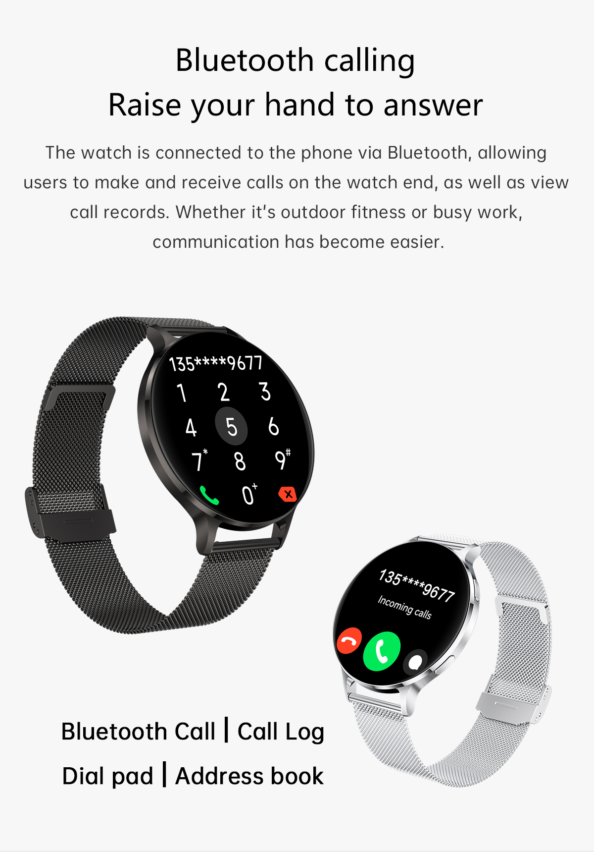 Philippe Palmer Smart Watch LP78 AMOLED Ultra Thin Silver - 45