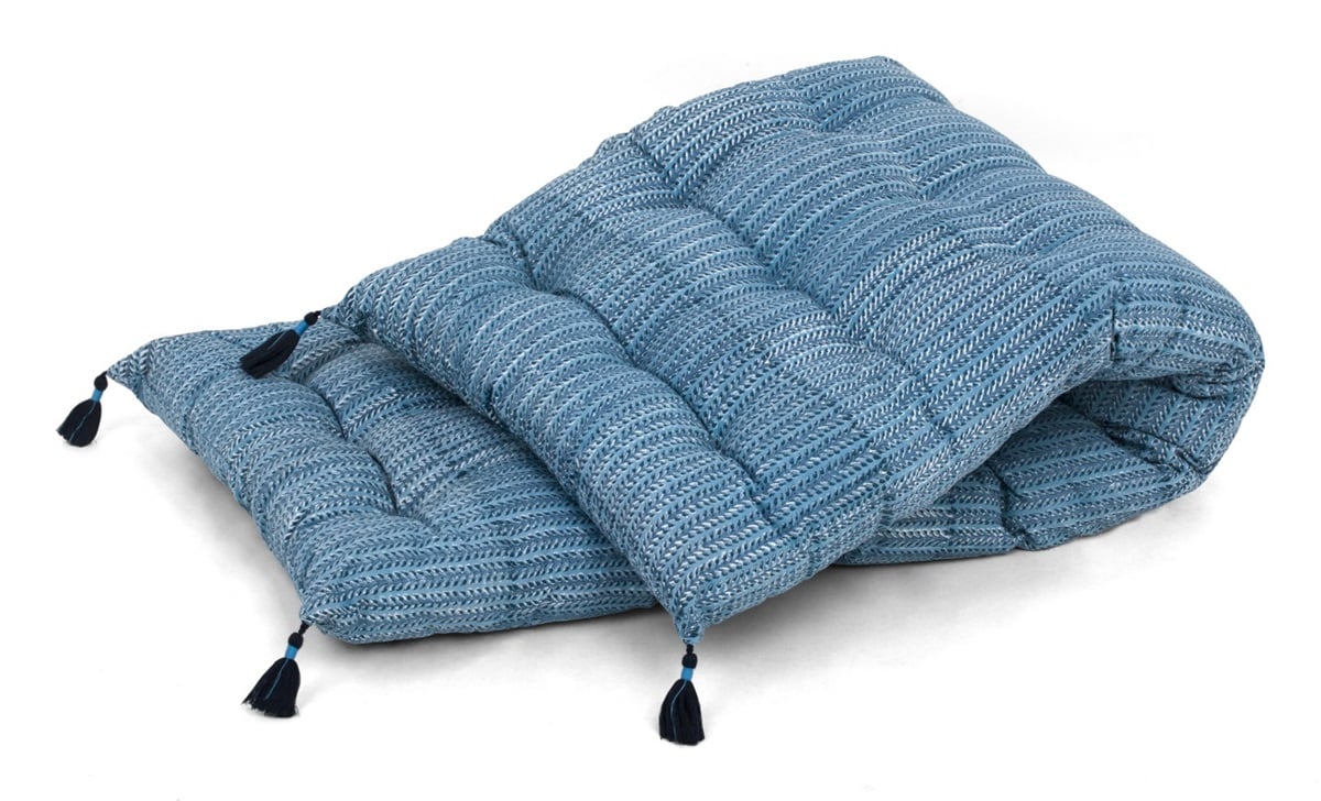Chamois Sittdyna Leaf Navy Blue 50x150cm