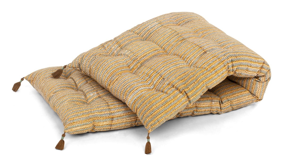 Chamois Leaf Ochre seat cushion 50x150cm