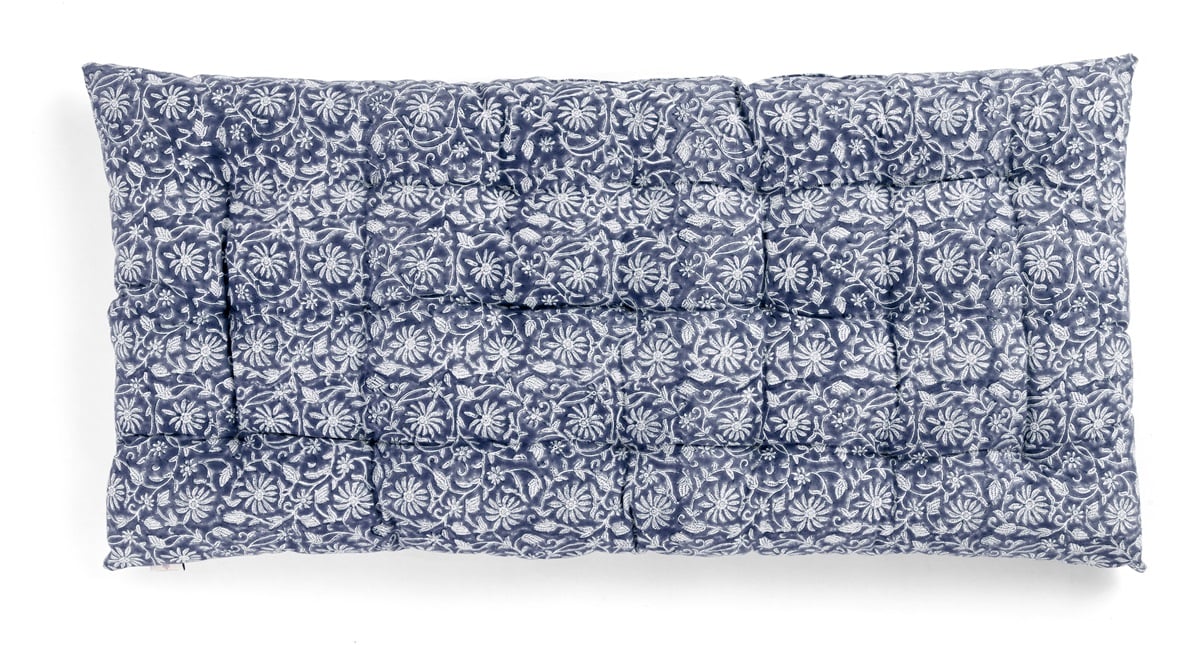 Chamois Margerita Cushion - Navy Blue - 50x100cm