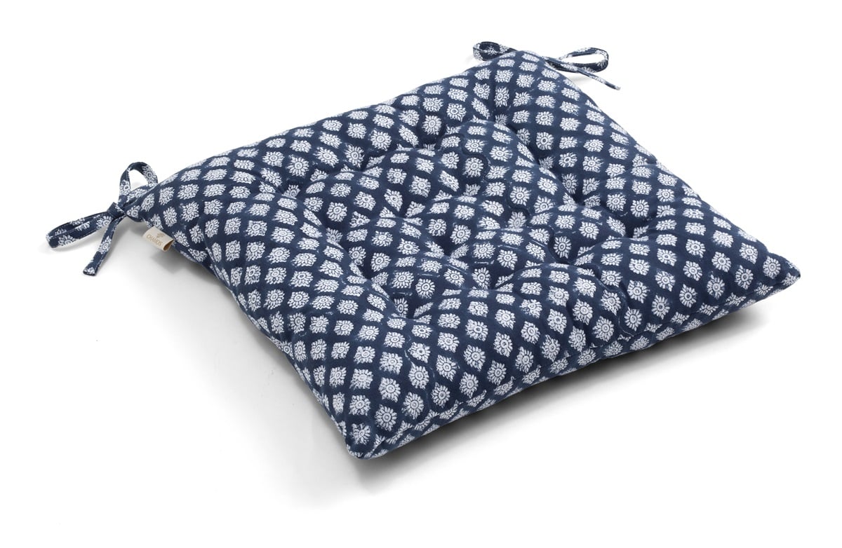 Chamois Sittdyna Medallion Navy Blue 40x40cm