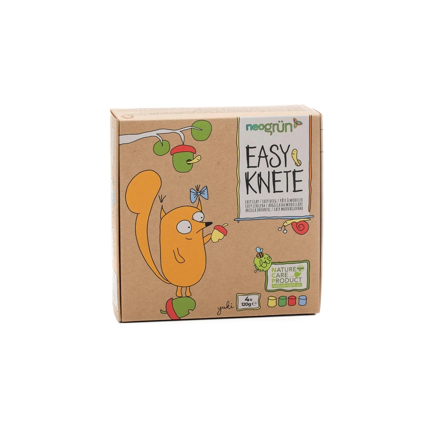 Ekologisk leklera  - Organic Vegan Easy Dough Set med 4 färger - “Yuki” från NeoGrün - 2