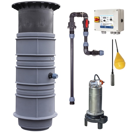 Pumptek Villa PT07 1,2-1,7m 3-fas Pumpstation