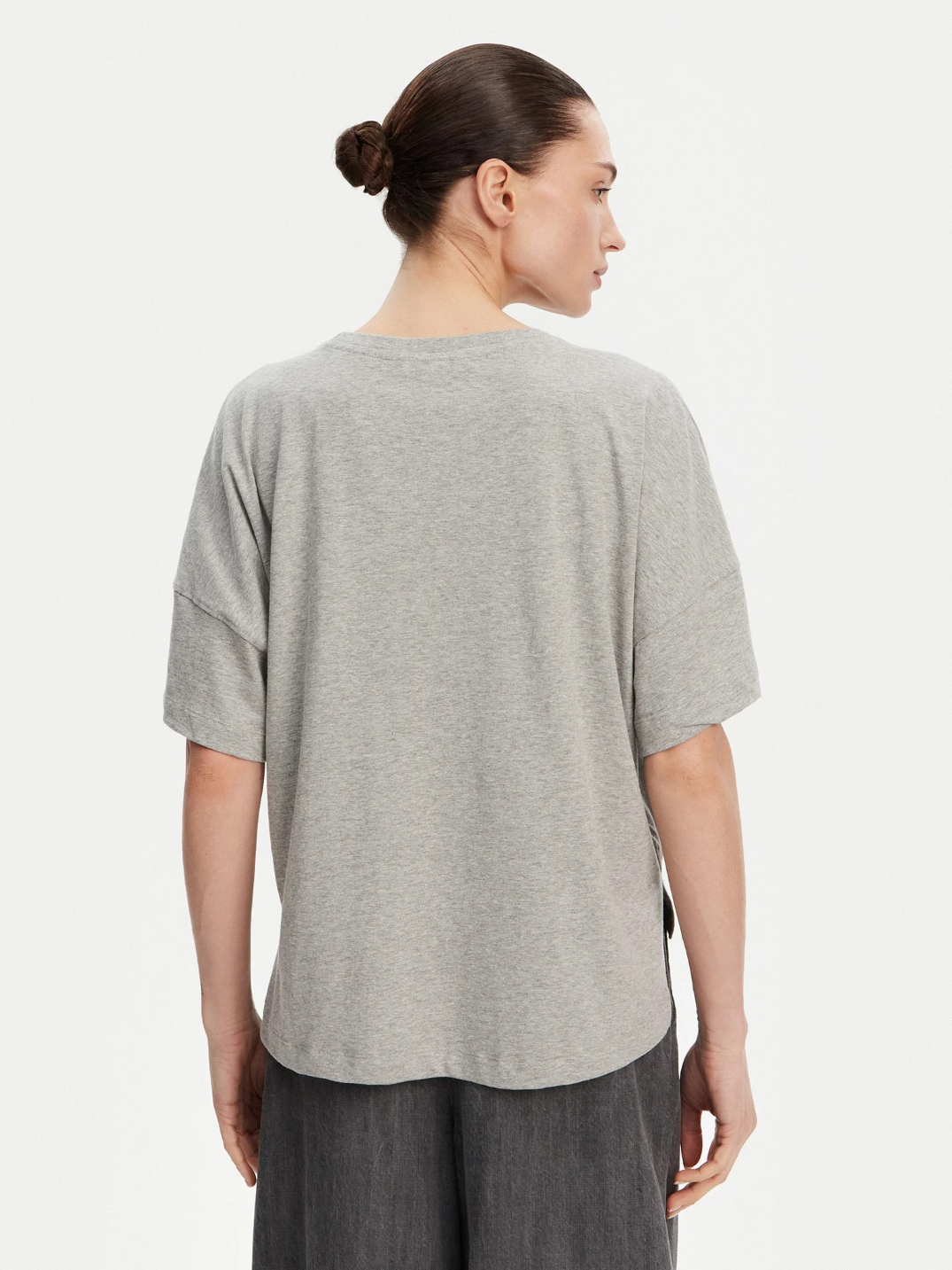 Tally Org Jersey Tee - Light Grey - French Connection