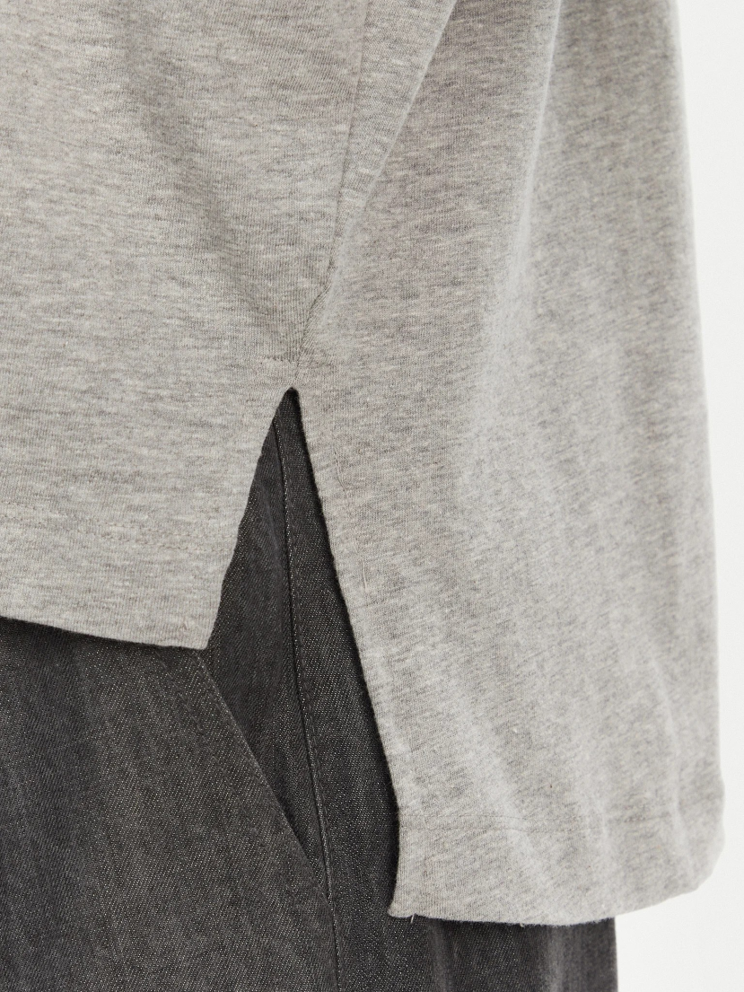 Tally Org Jersey Tee - Light Grey - French Connection - 4