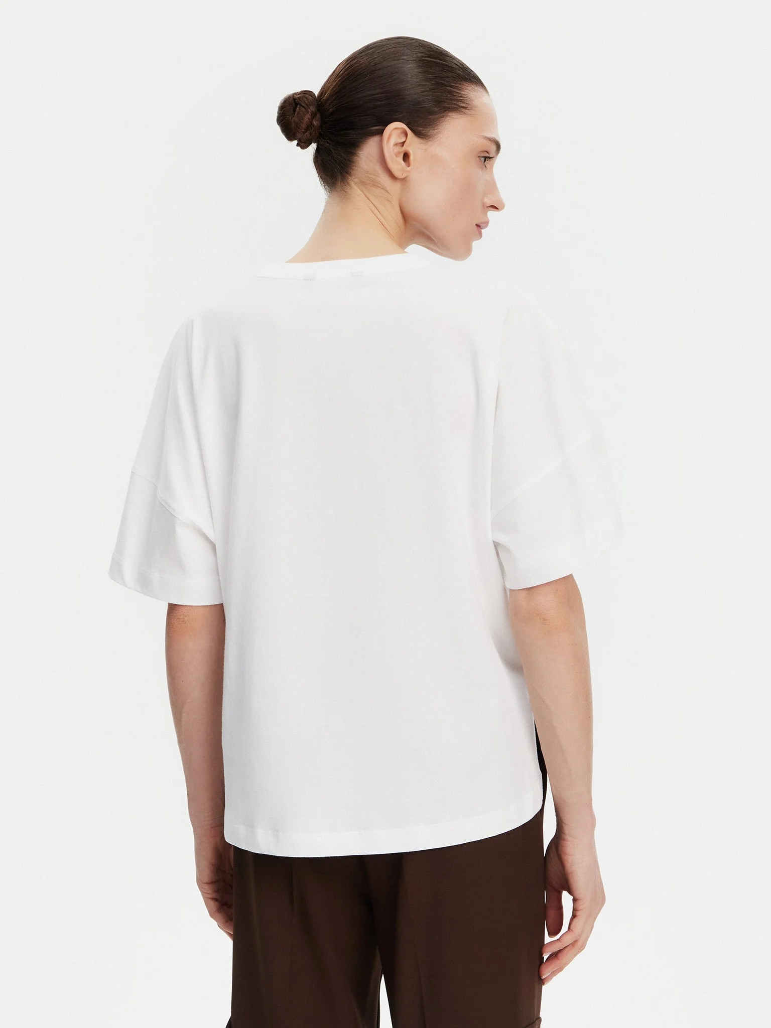 Tally Org Jersey Tee - Linen White - French Connection