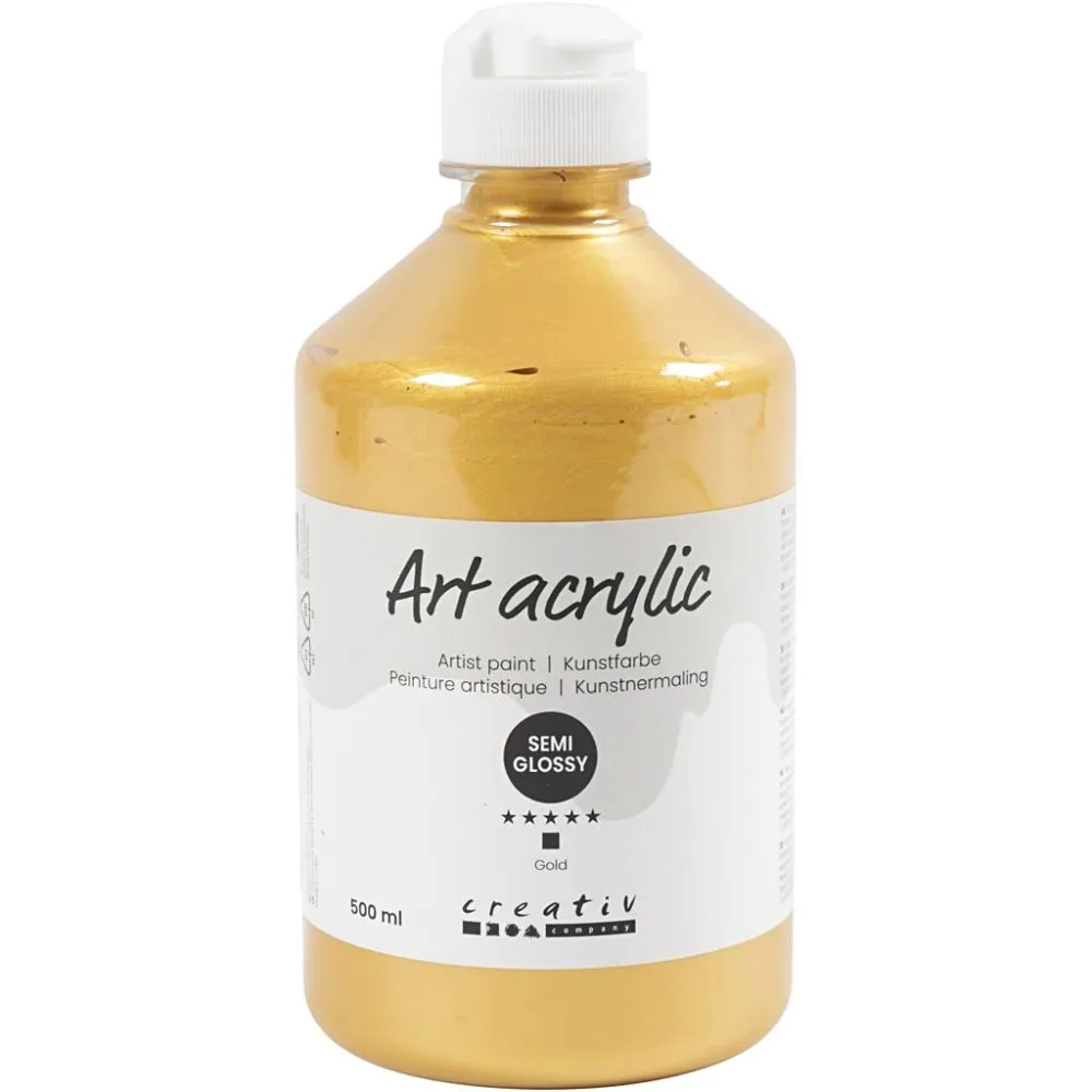 Akrylfärg  500ml/flaska - 20
