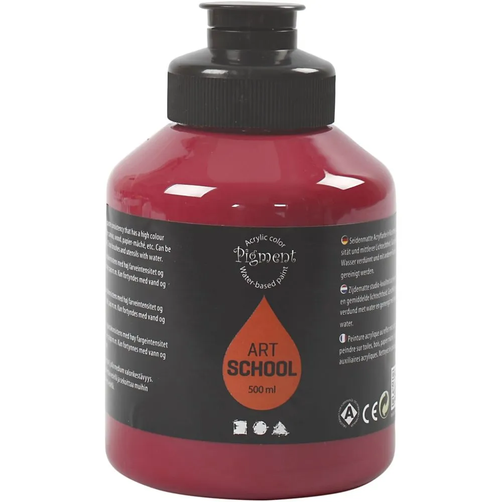 Akrylfärg  500ml/flaska - 5