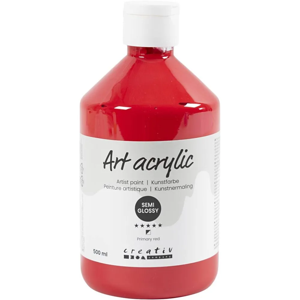 Akrylfärg  500ml/flaska - 4