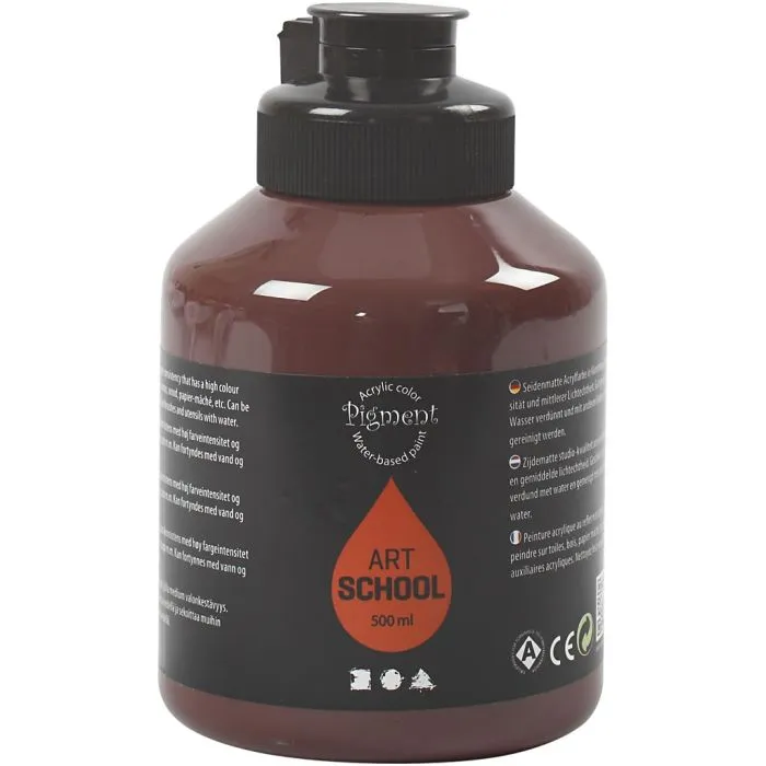 Akrylfärg  500ml/flaska - 18