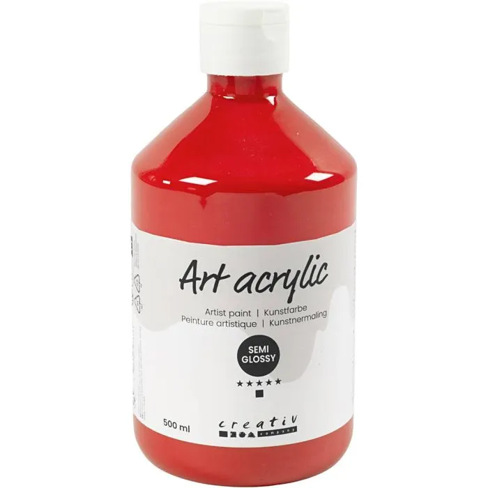 Akrylfärg  500ml/flaska - 3