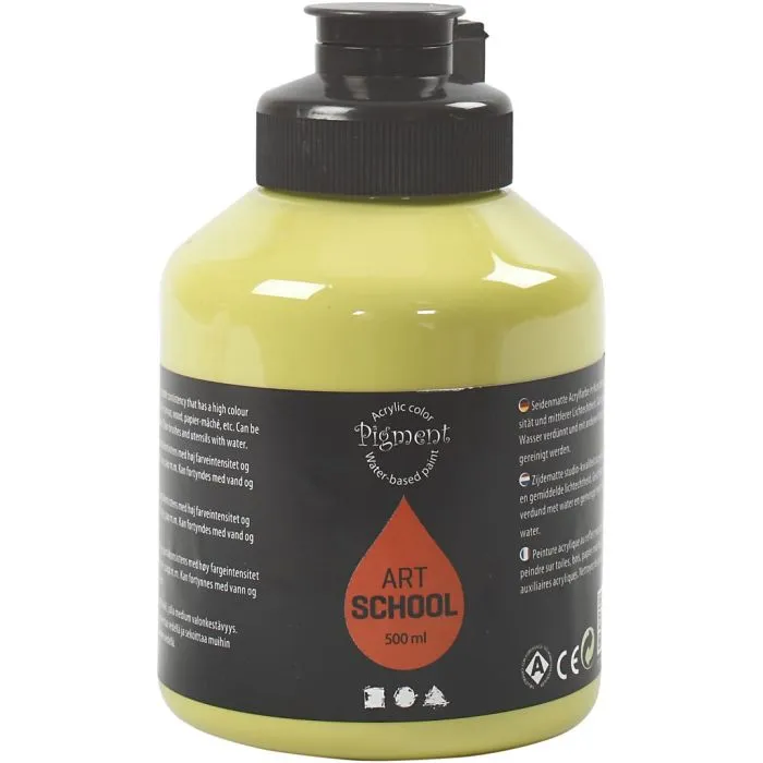 Akrylfärg  500ml/flaska - 6
