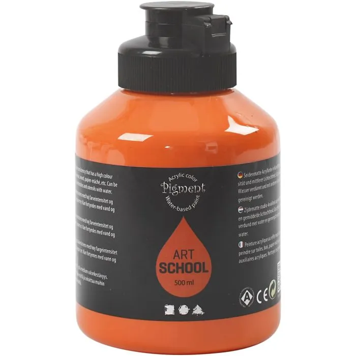 Akrylfärg  500ml/flaska - 2