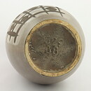 Brown/White Vase with Checkers Decor from Dümler & Breiden 37 cm (1960s) 