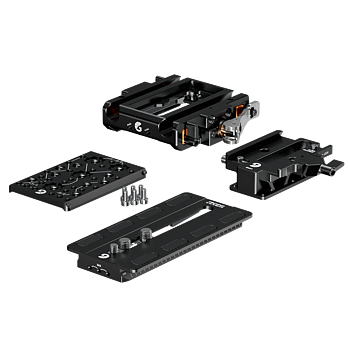 Bright Tangerine LeftField 3 QR Baseplate for RED KOMODO/KOMODO-X (DJI RS 4 & RS 3)