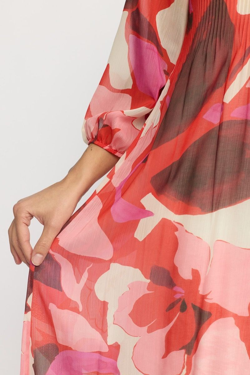 Dieppe Dress - Pink Flower - 2-Biz